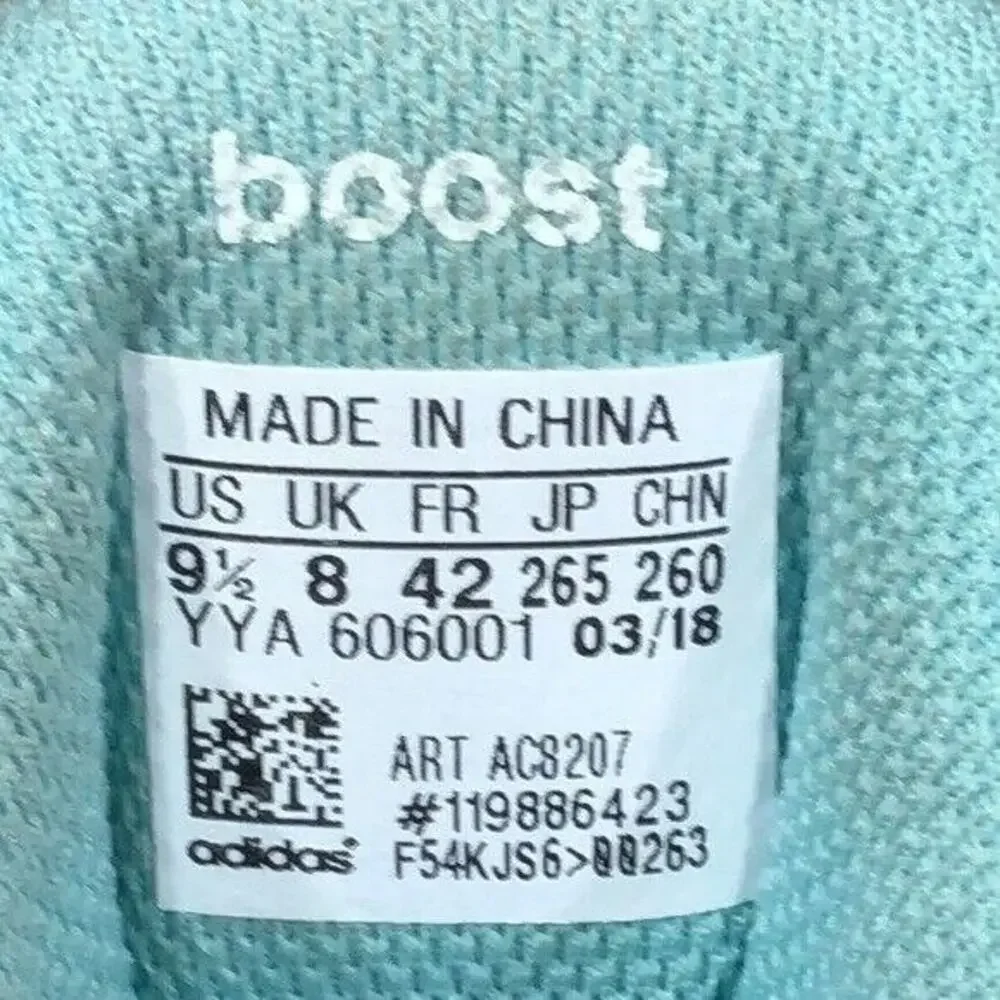 Adidas UltraBoost ST Parley Aqua White AC8207 Running Shoes Womens Size 9.5